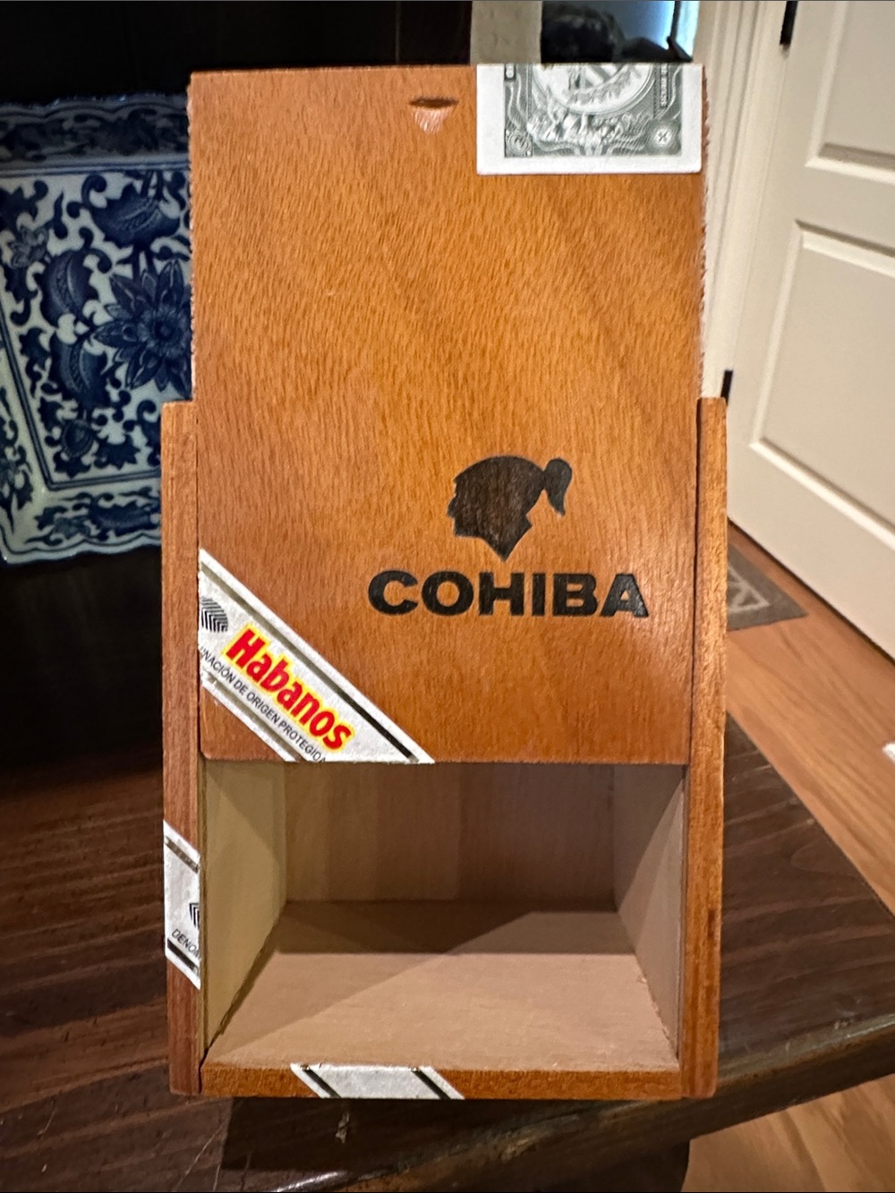 Cohiba Wooden Cigar Display Holder - Brown